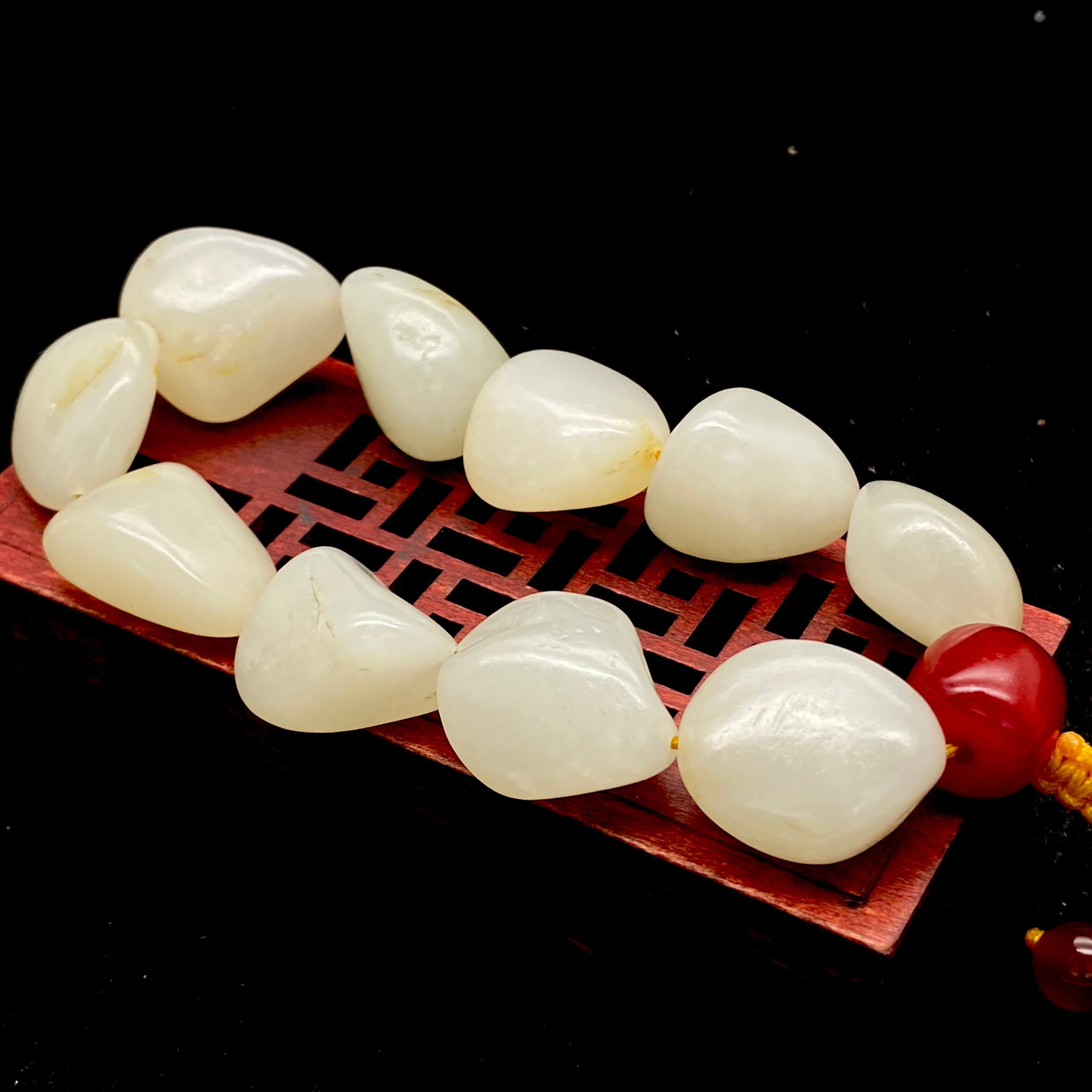 和田玉-白玉【精品手串】（72.9g）