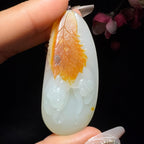 和田玉籽料挂件一夜封侯（38.9g）