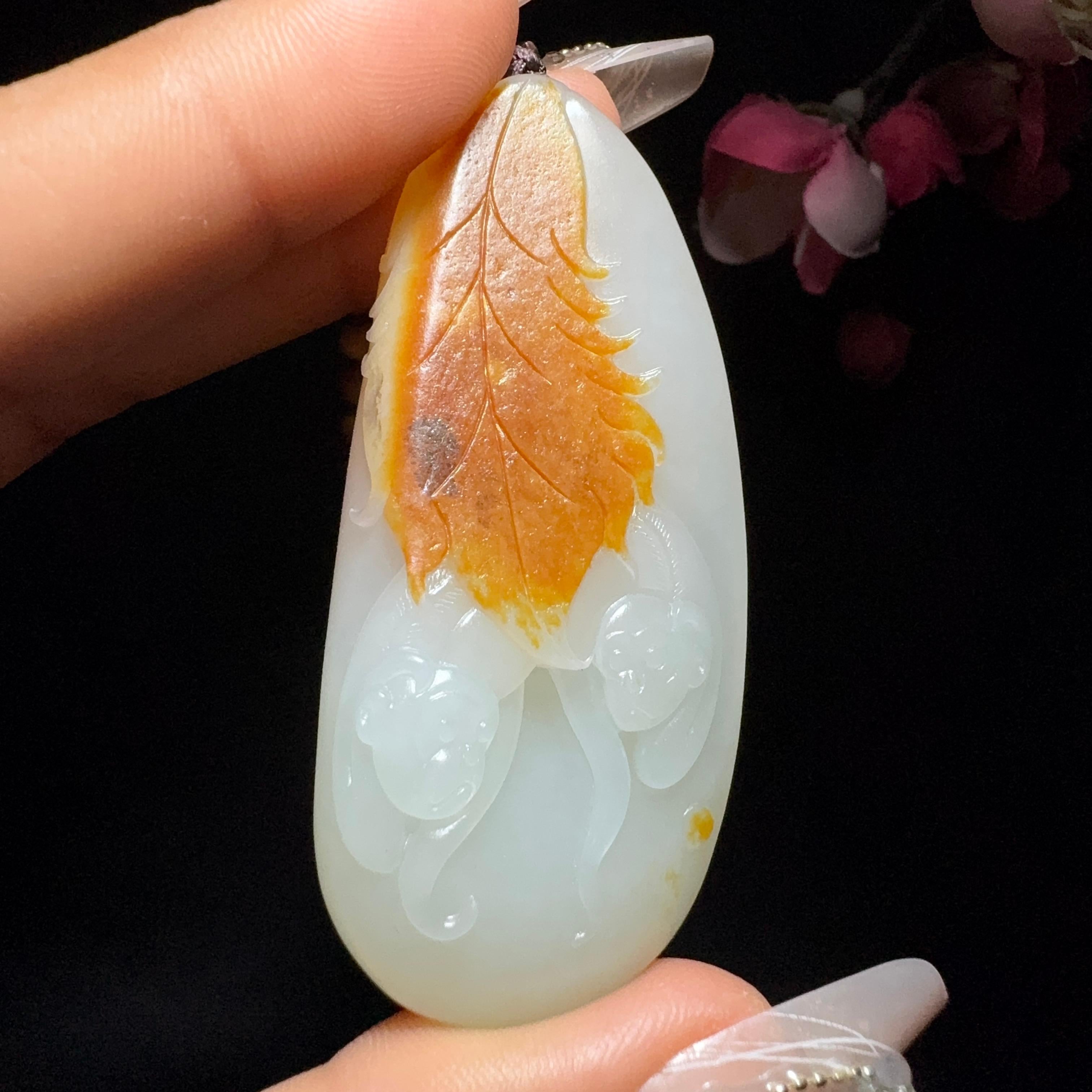 和田玉籽料挂件一夜封侯（38.9g）