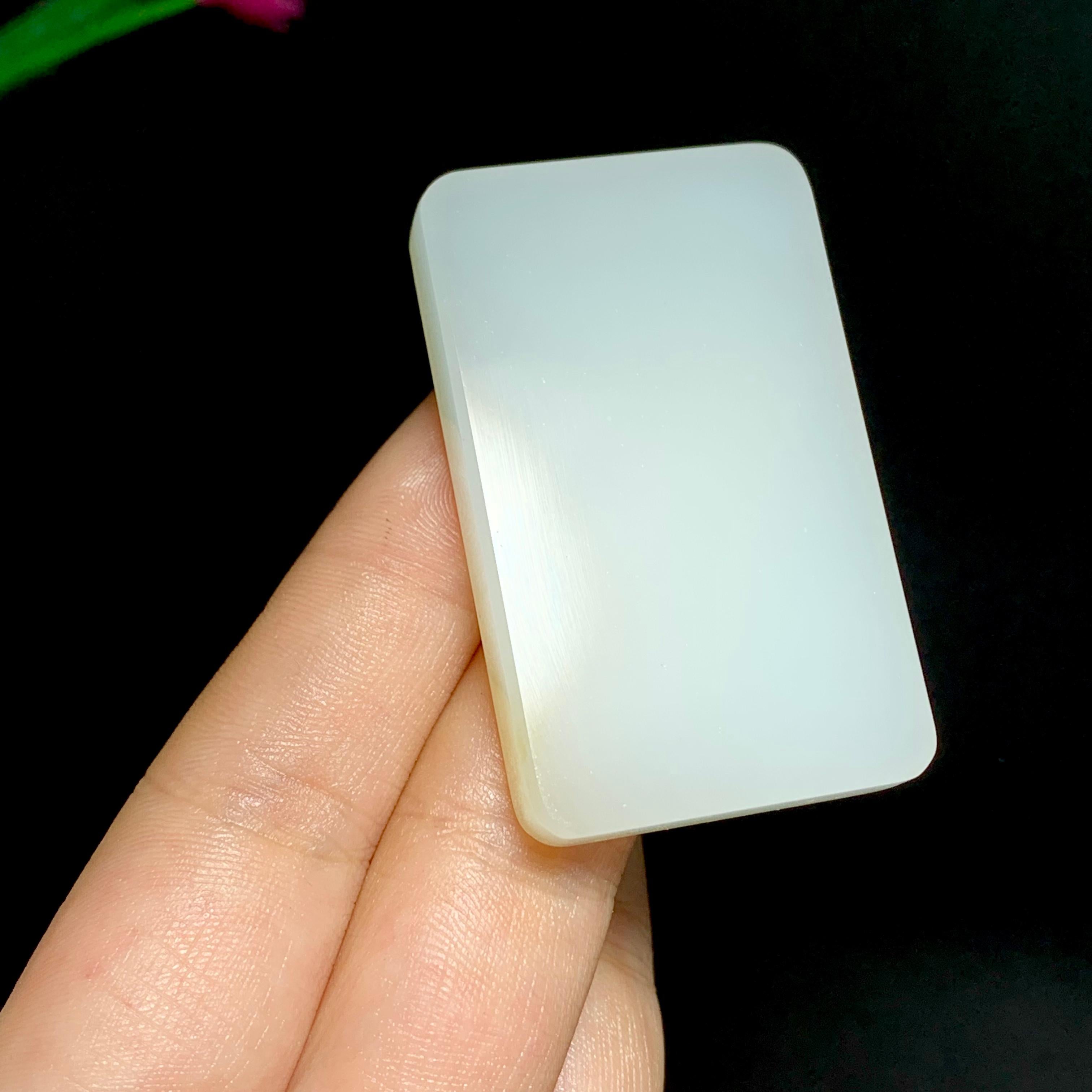 和田白玉无事牌（33.6g）