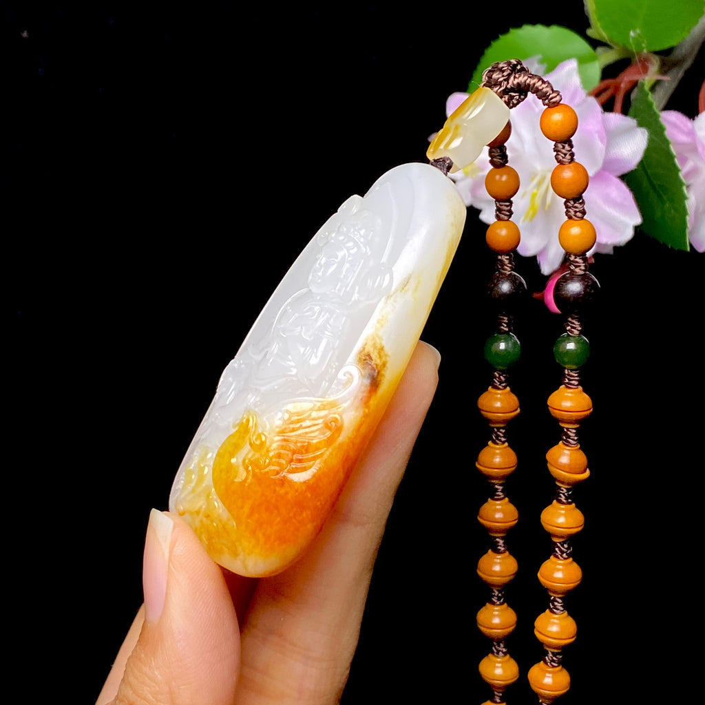 和田玉籽料观音（52.3g）