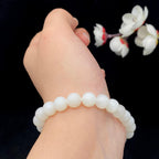 和田玉白玉 米达料【圆珠手串】（18.5g）