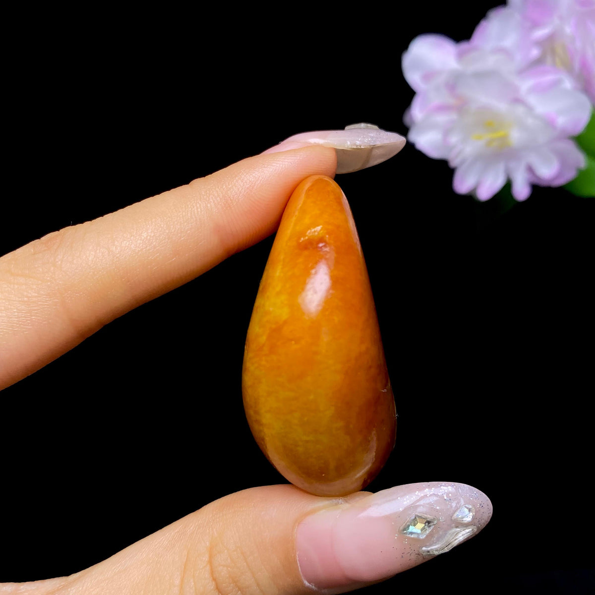和田玉黄沁皮籽料挂件（43.3g）
