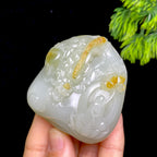 和田玉籽料龙手把件（132.3g）