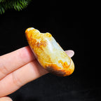 和田玉籽料红皮灵猴（27.5g）