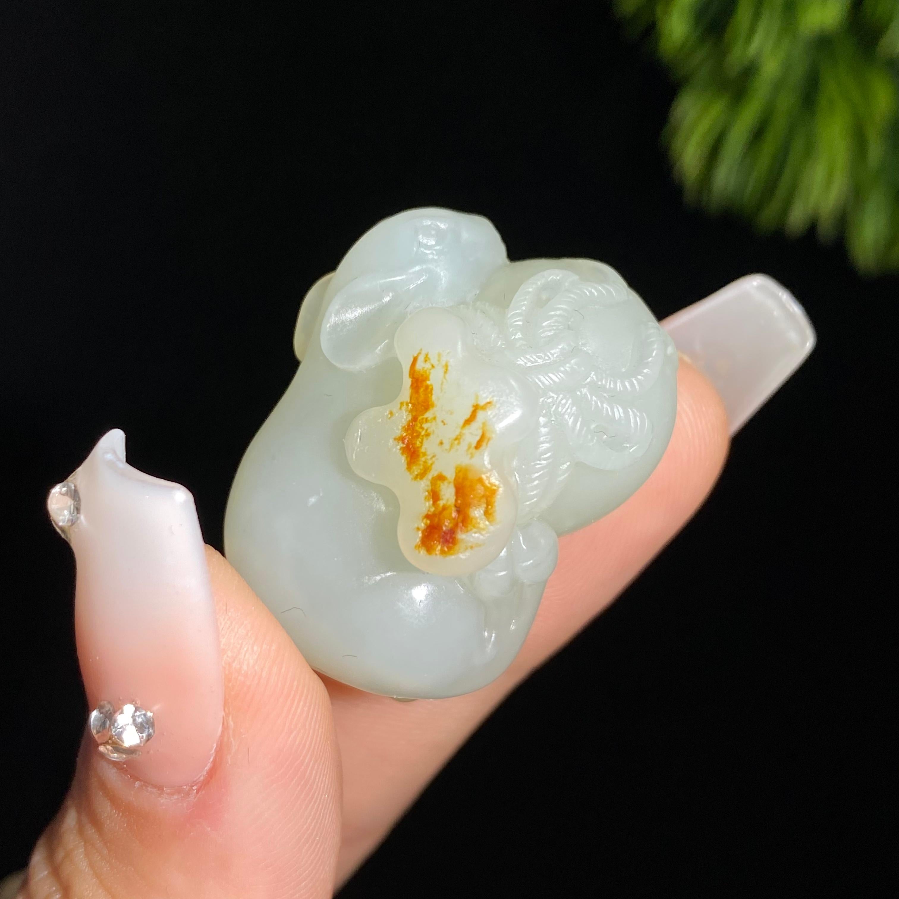 和田玉籽料代代数钱（20.5g）