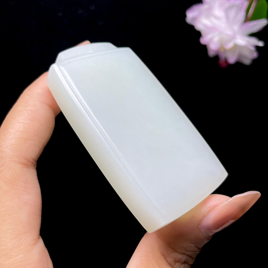 和田玉白玉无事牌（61.9g）