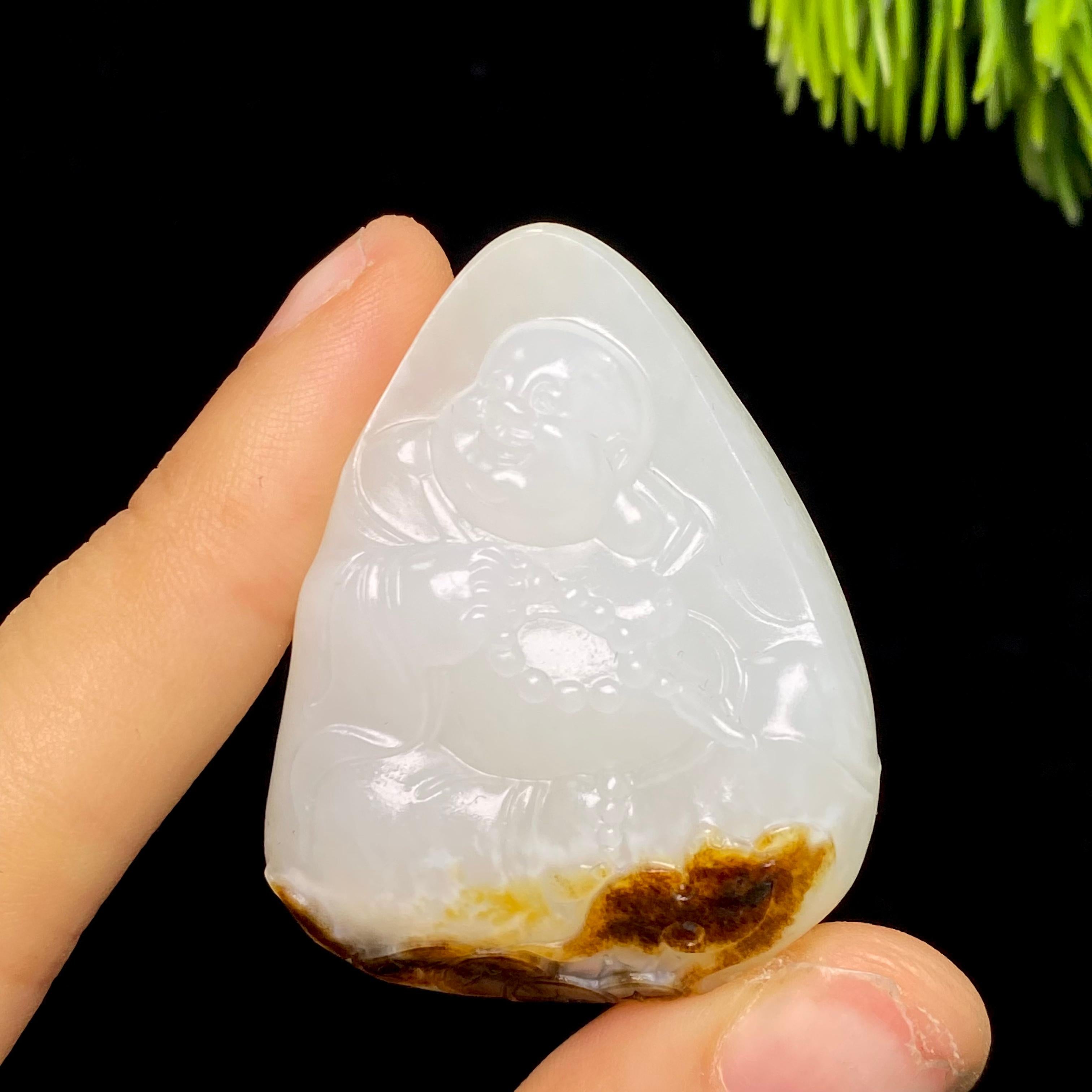 和田玉籽料佛公（38.0g）