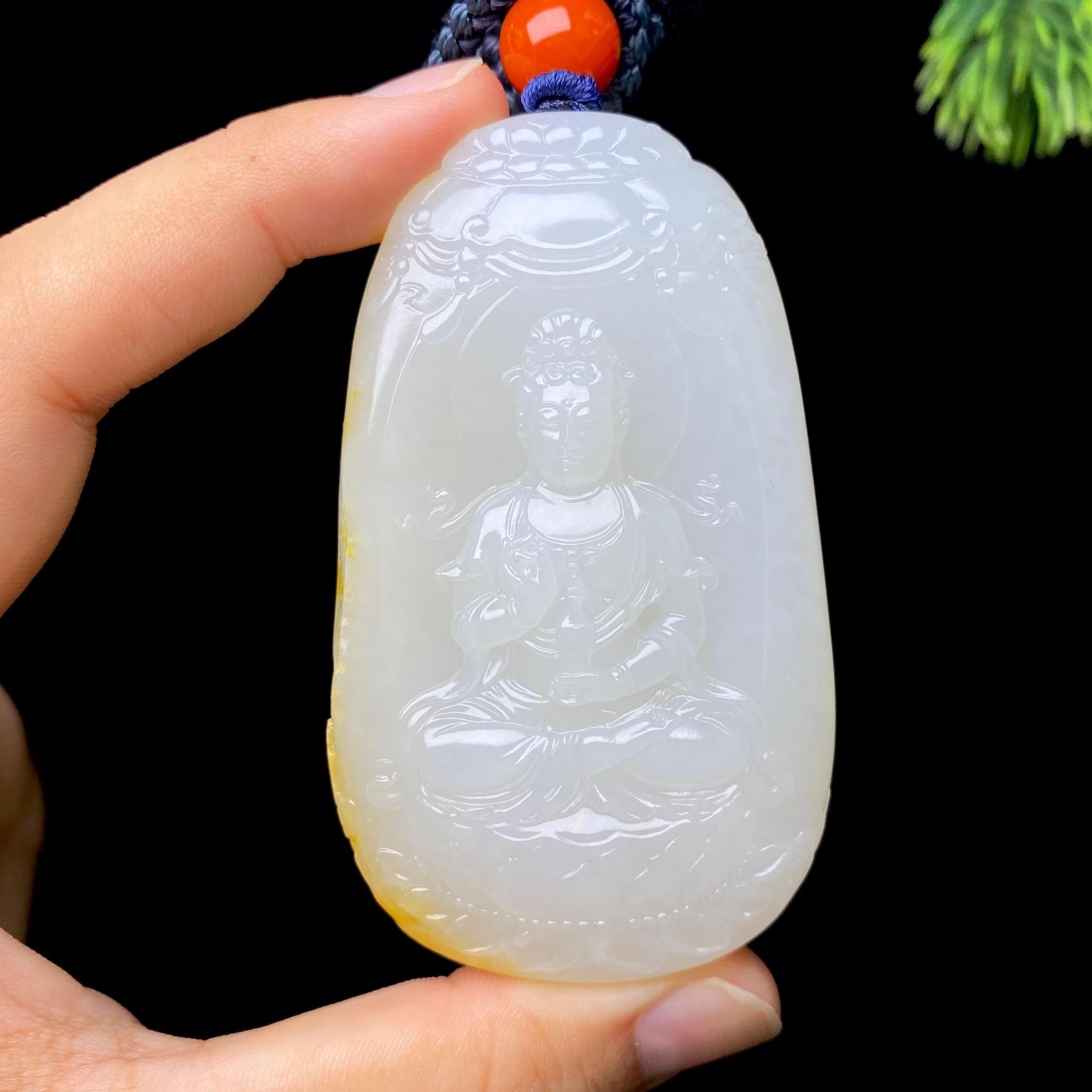 和田玉籽料观音（77.3g）