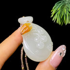 和田玉籽料喜报三元（17.1g）