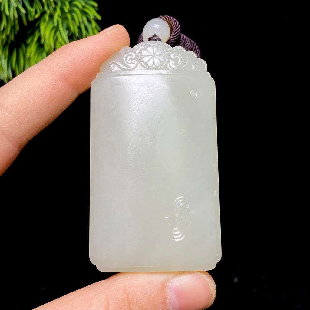和田玉籽料无事牌（73.6g）