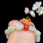 和田玉洒金皮【精品手串】（56.5g）