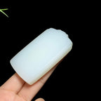 高品质和田玉羊脂白玉无事牌（77.2g）