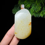 和田玉籽料满皮无事牌（67.0g）