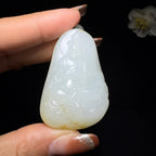 和田玉籽料观音挂件（50.2g）