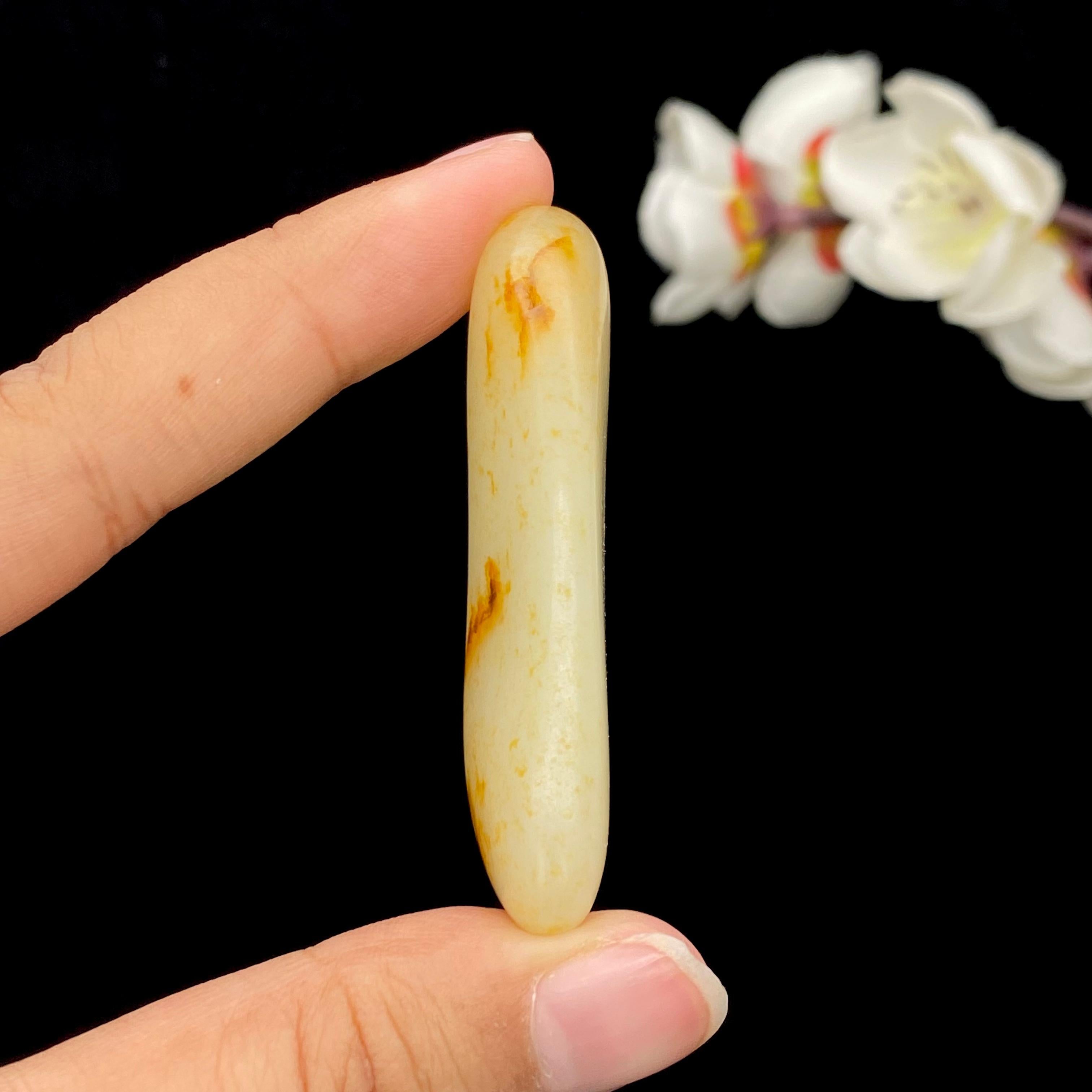 和田玉洒金皮籽料挂件（22.8g）