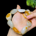 和田玉洒金皮白肉籽料手串（104.5g）