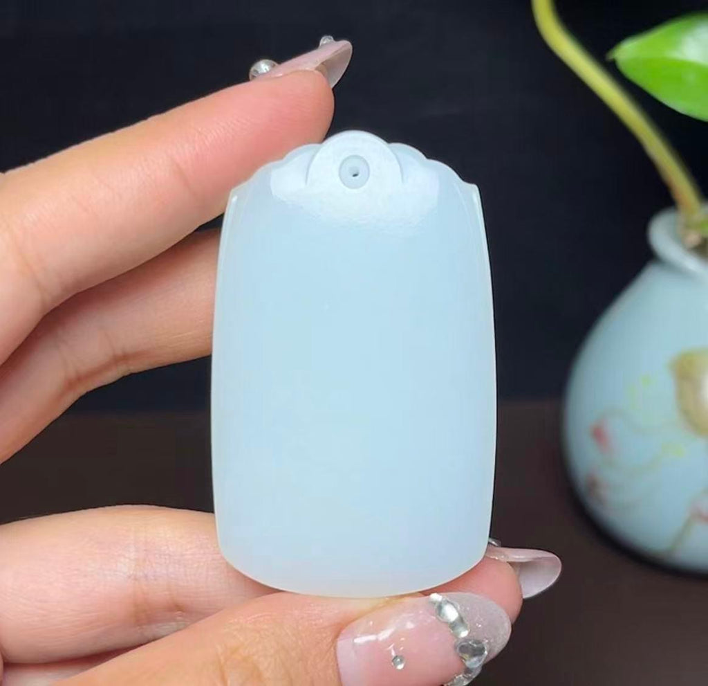 和田羊脂玉普贤菩萨（45.1g）