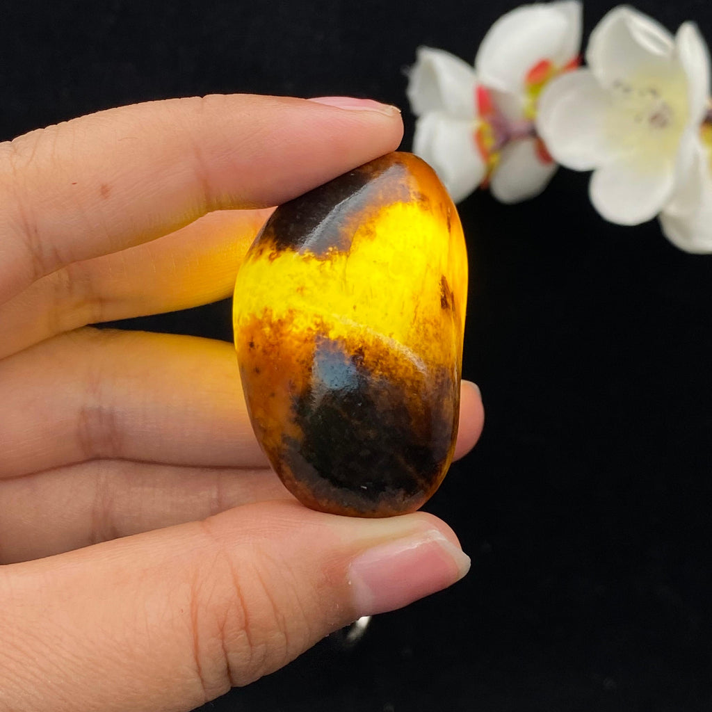 和田玉聚黑皮籽料挂件（39.4g）