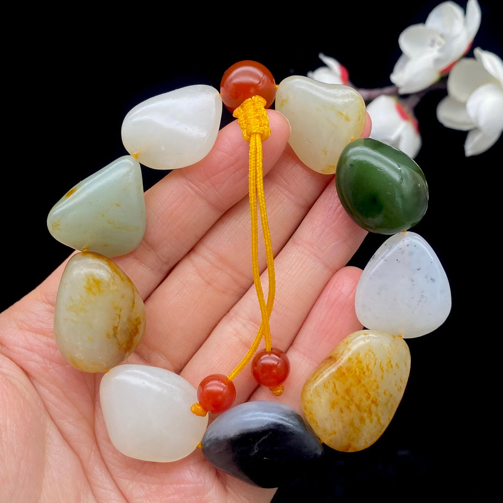 和田玉多宝籽料【精品手串】（62.8g）