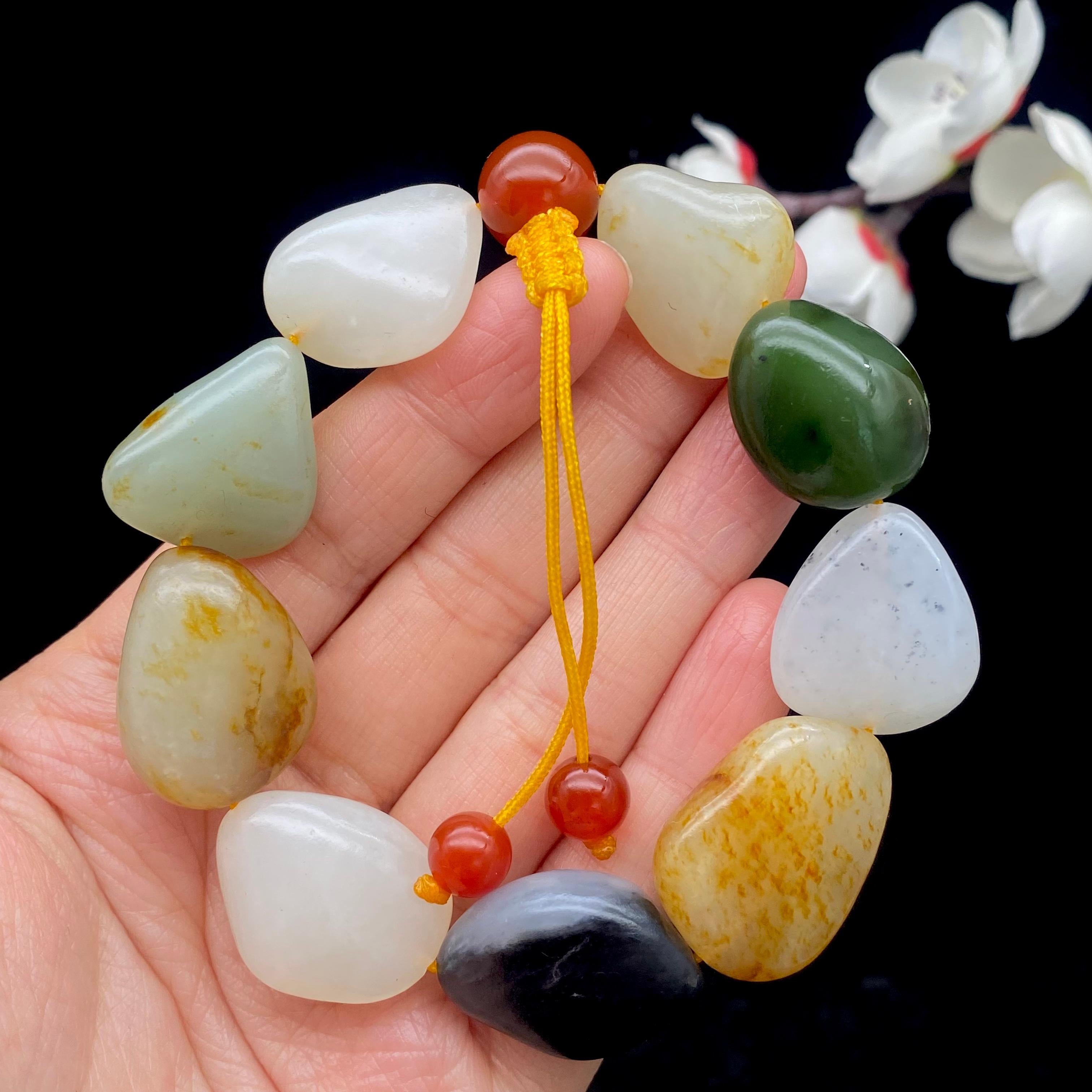 和田玉多宝籽料【精品手串】（62.8g）