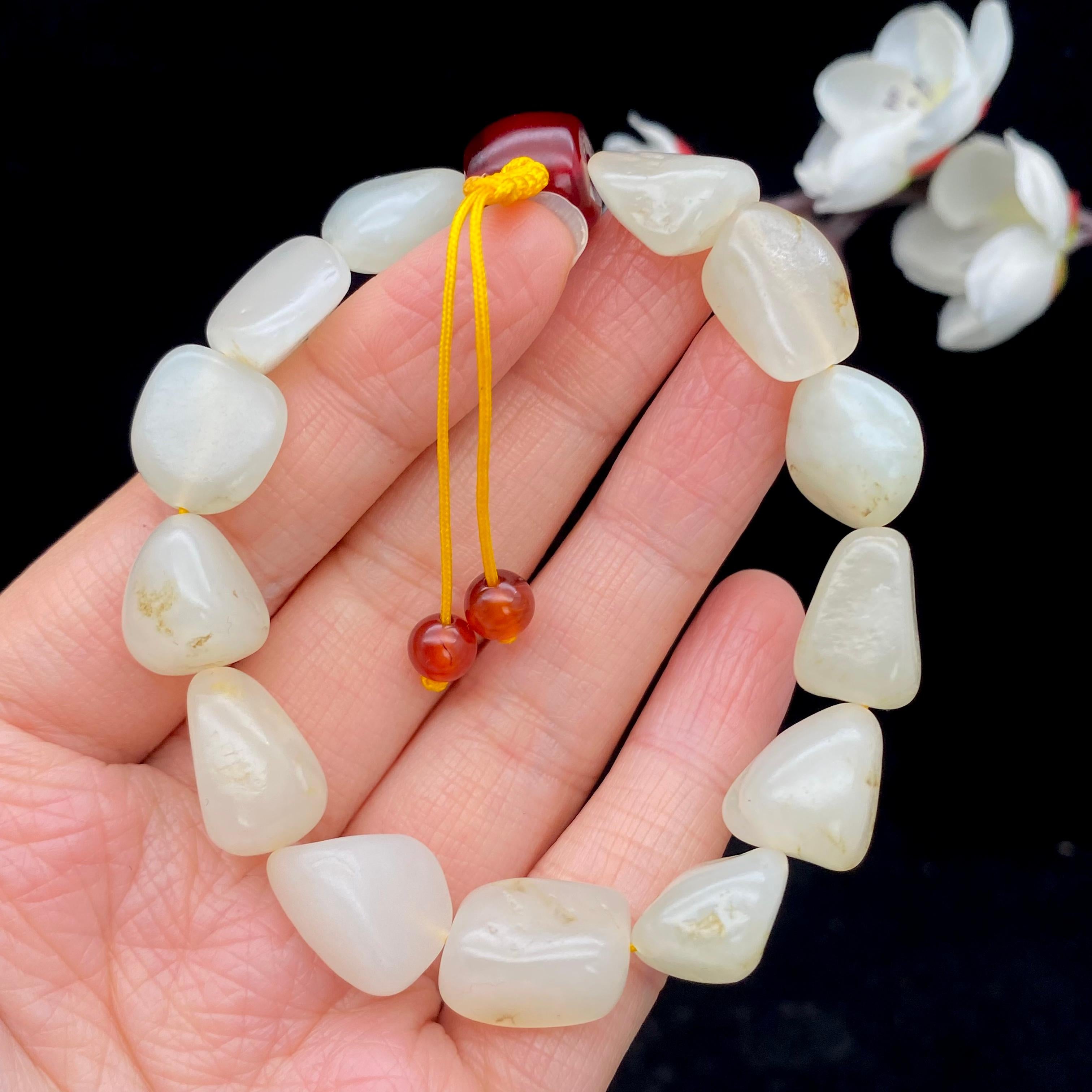 和田玉白玉【精品手串】（32.4g）
