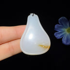 和田玉糖白平安无事牌（18.0g）