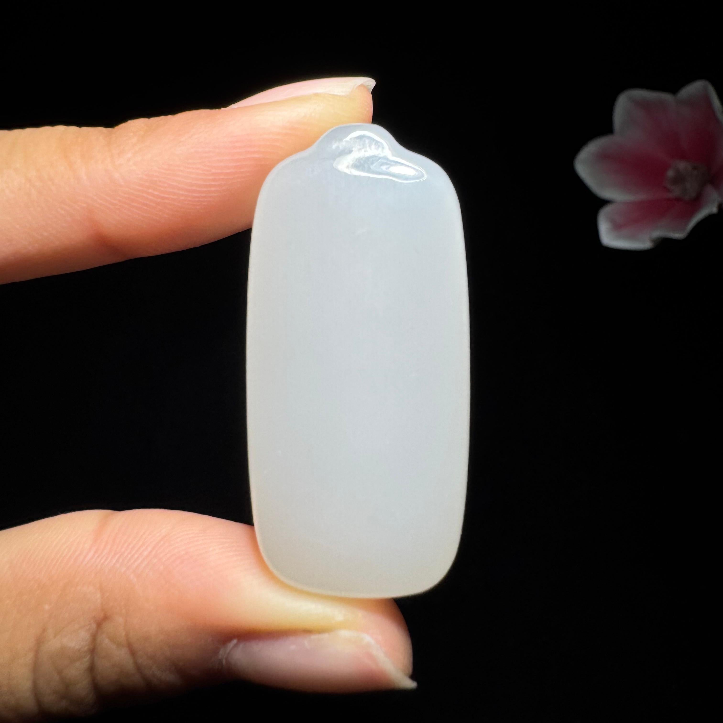 和田玉白玉平安无事牌（20.9g）
