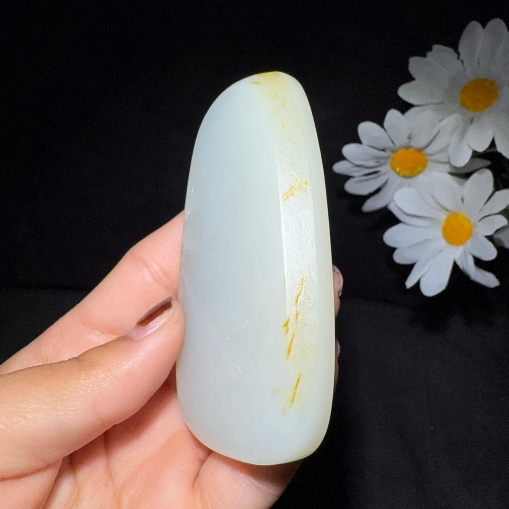 和田玉籽料莲花观音（89.6g）