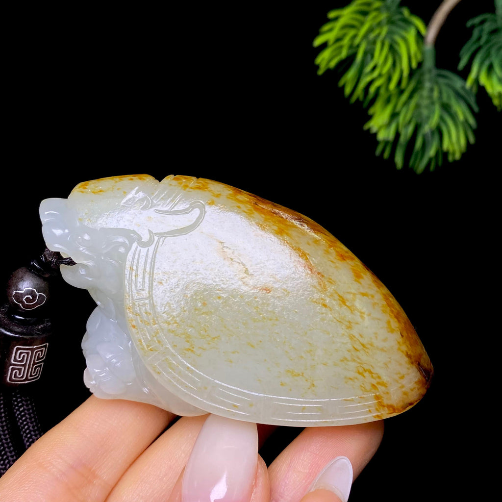 和田玉籽料龙龟把件（114.1g）