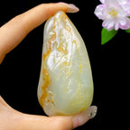 和田玉洒金皮籽料手把件（210.38g）