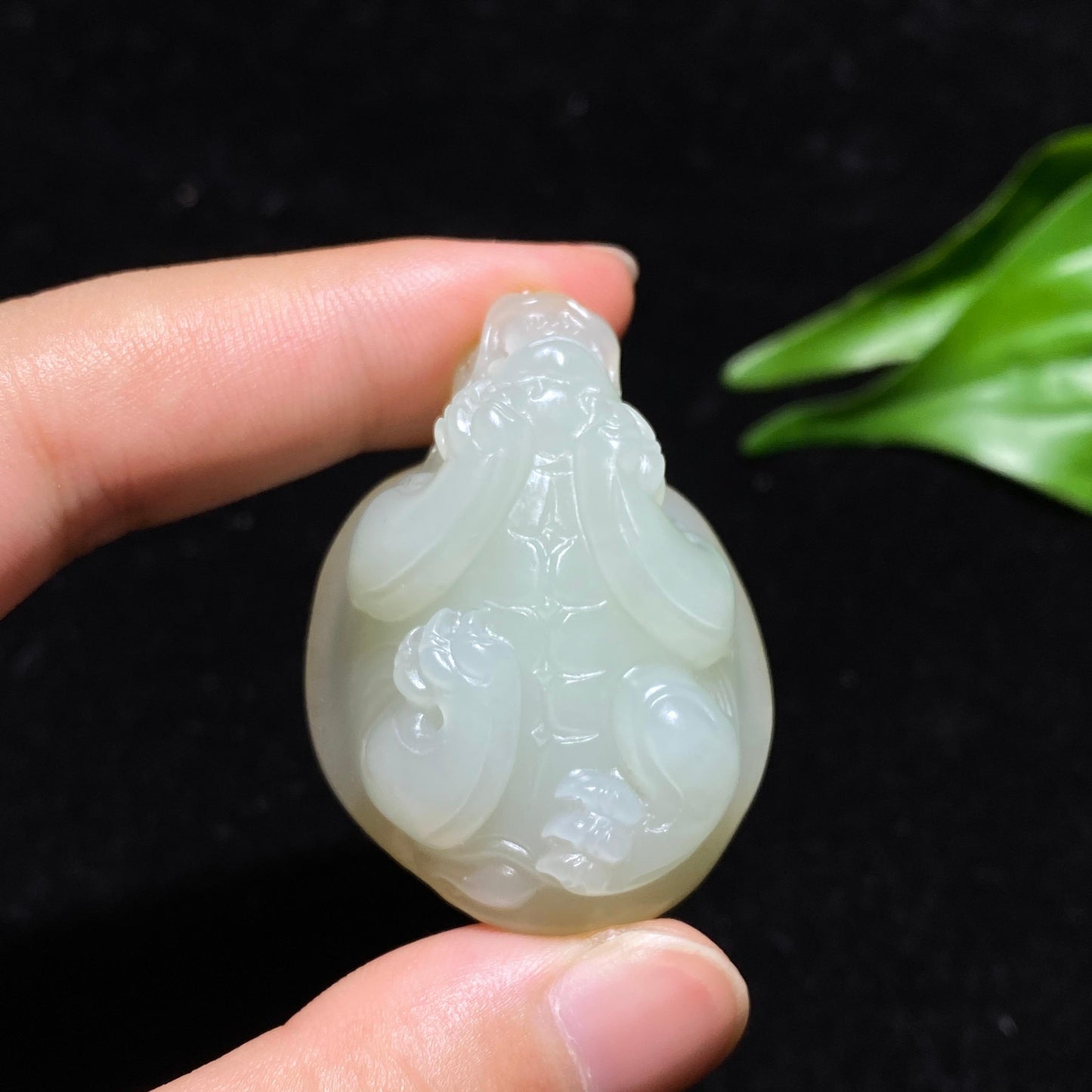 和田玉籽料龙龟挂件（31.4g）