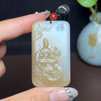 新疆和田玉且末糖千手御龙双观音（39.0g）