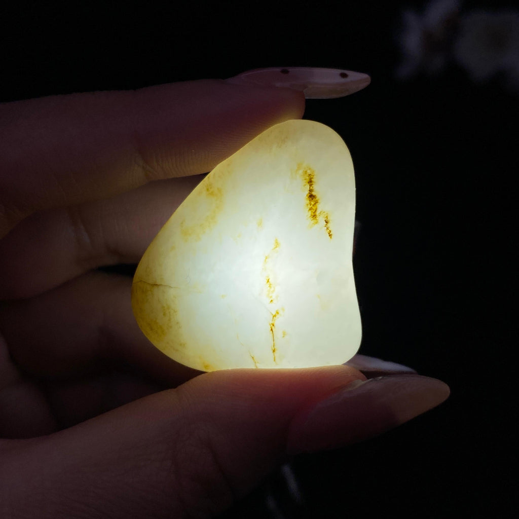 和田玉黄皮籽料挂件（19g）