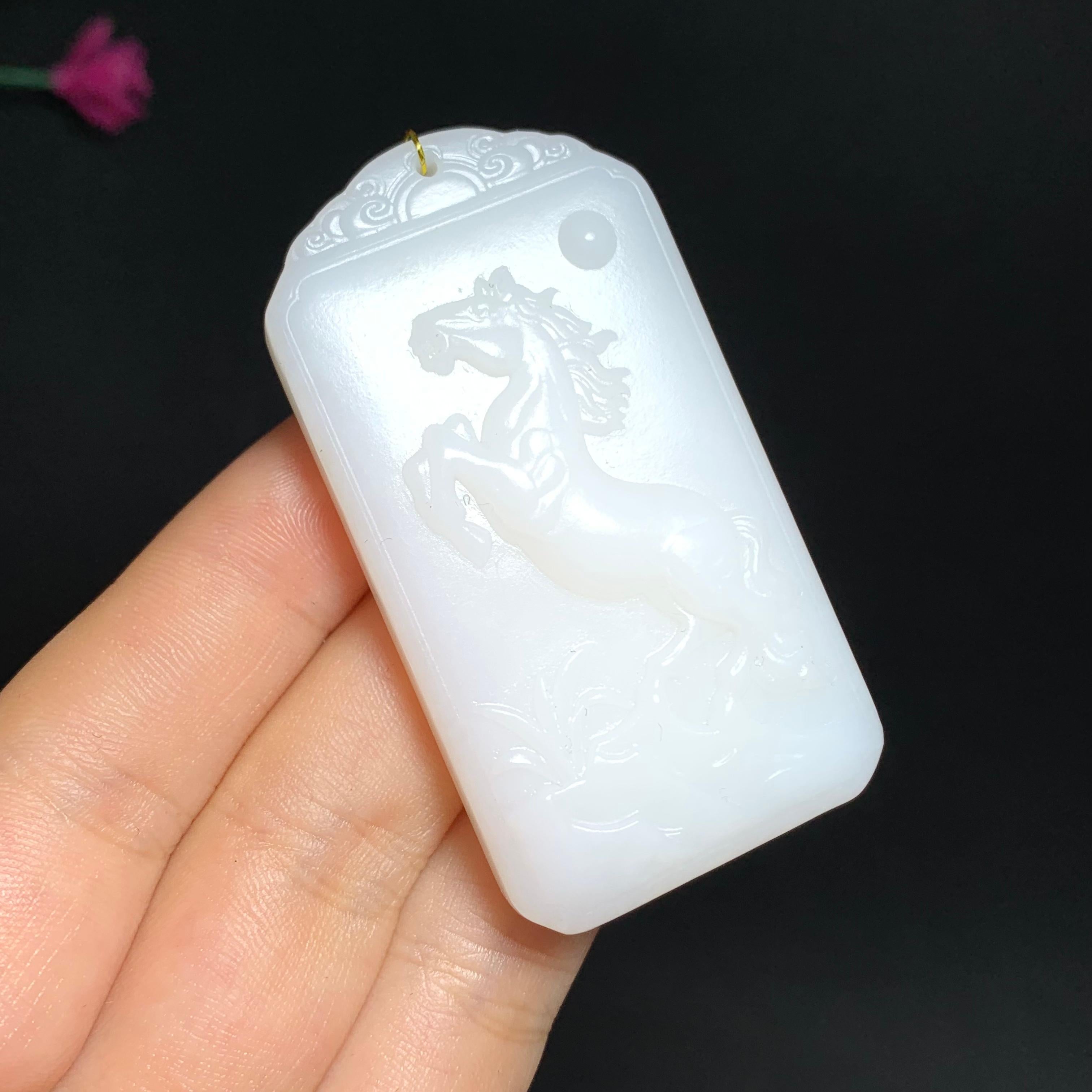 和田精品白玉马牌（47.0g）