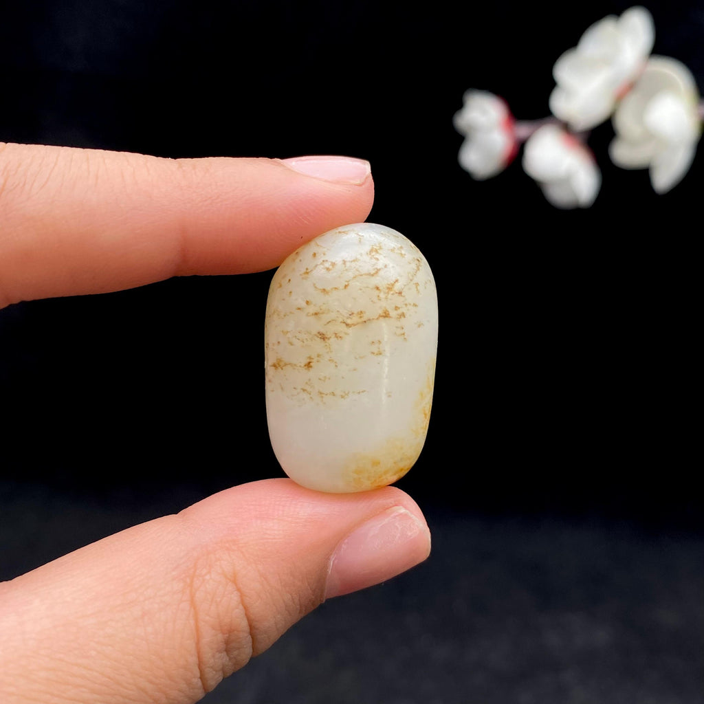 和田玉秋梨皮籽料吊坠籽（19.5g）