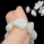 和田玉白玉籽料【精品手串】（128.6g）