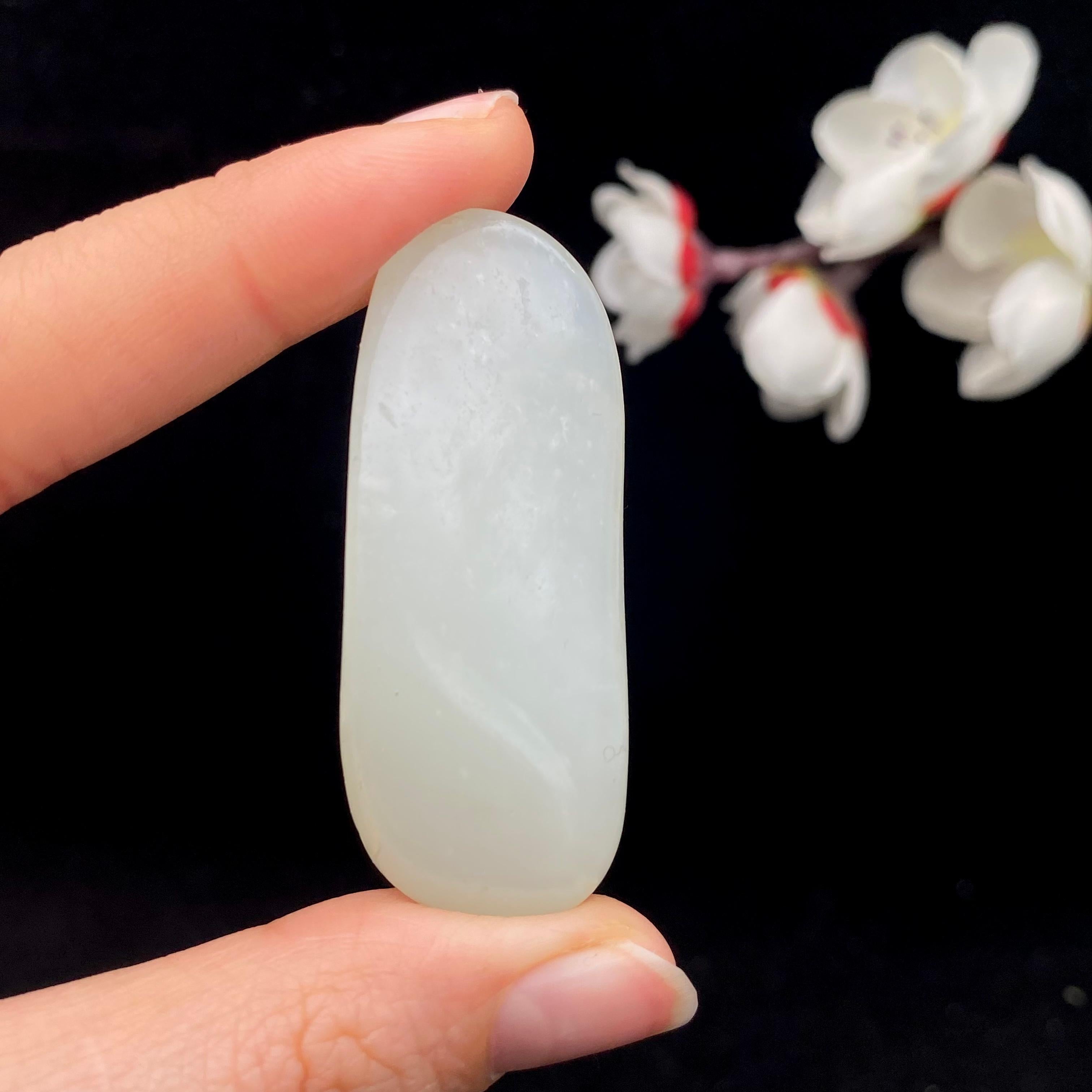 和田玉白玉籽料原石（28g）