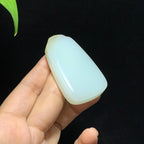 和田山料糖白玉无事牌挂件（45.7g）