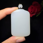 和田玉白玉平安无事牌（33.4g）