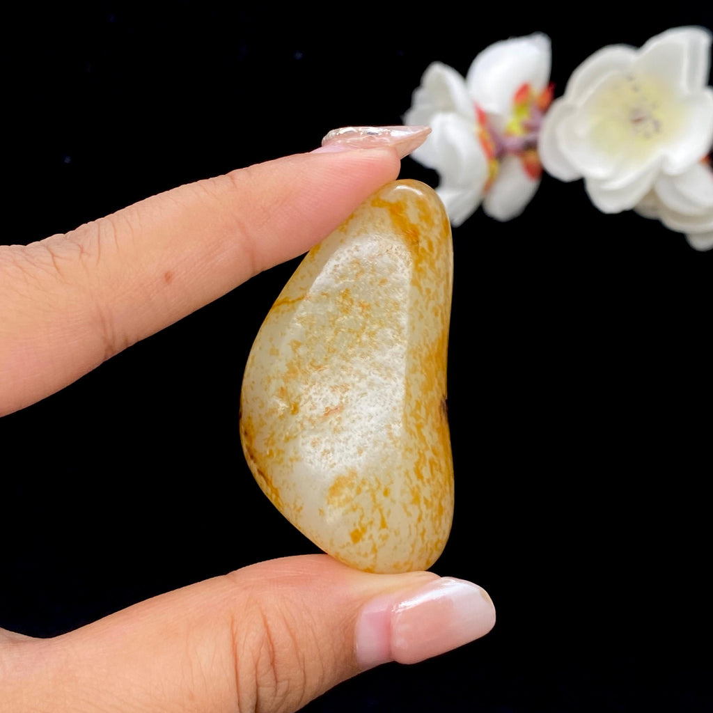 和田玉洒红皮籽料挂件（36.3g）