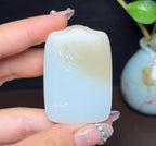 新疆和田玉且末糖羊脂玉虚空藏菩萨（44.8g）