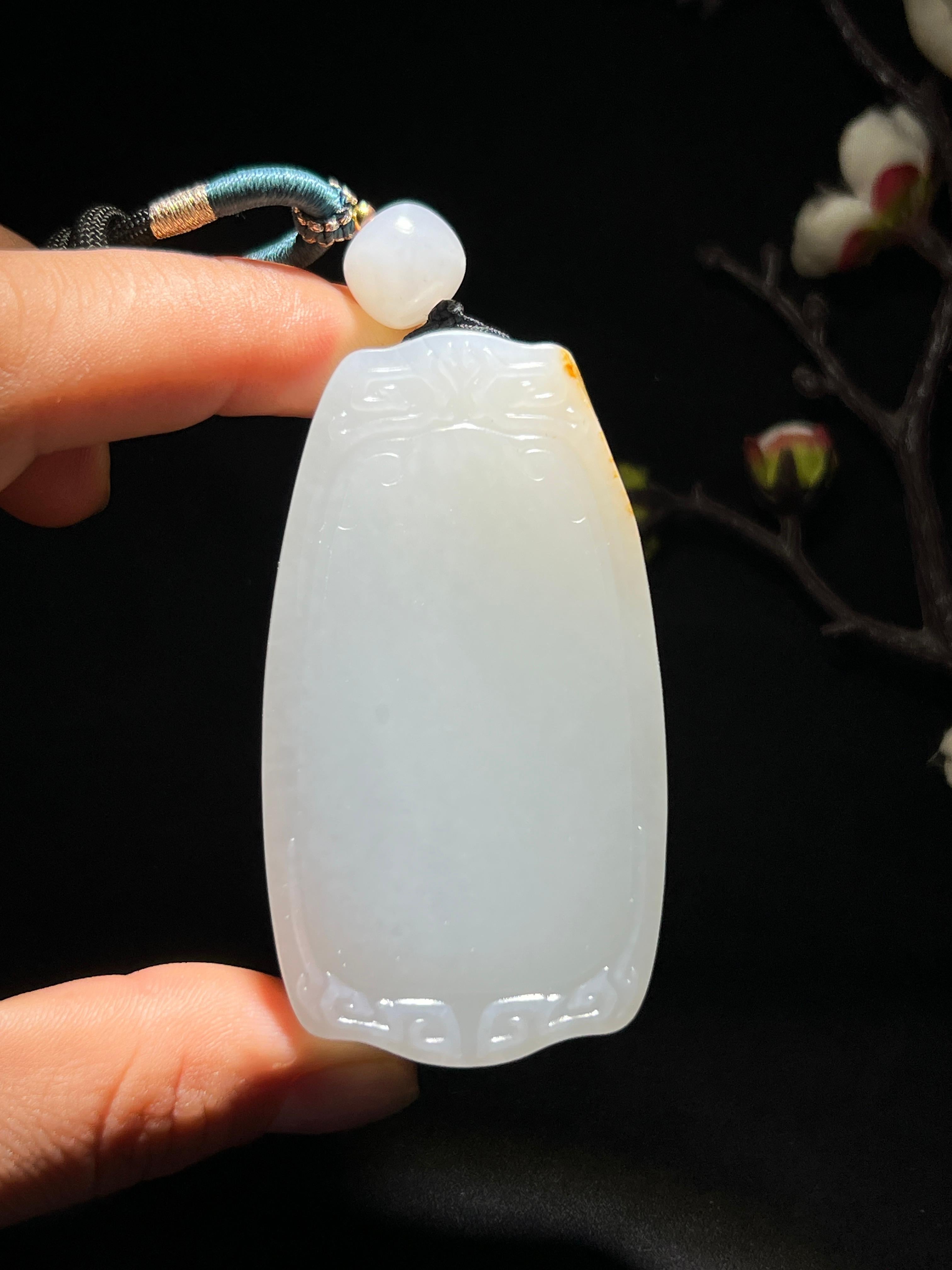 和田籽料无事牌（74.9g）