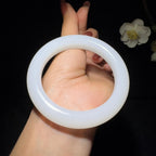 和田玉羊脂白玉手镯（65.9g）