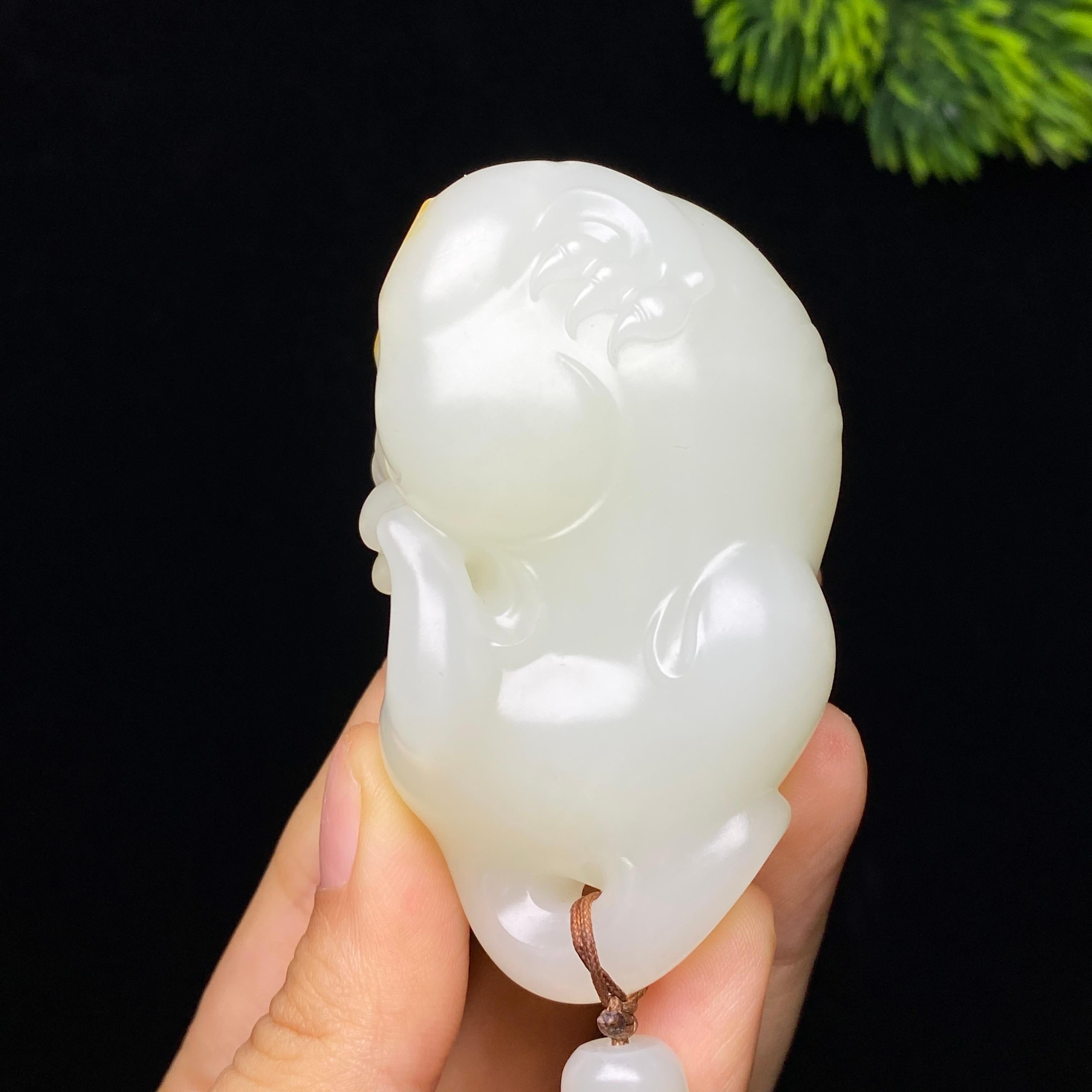 和田玉 【籽料】 貔貅 红皮 内包物無し1級品‼️ 【国家鑑定機関認可済】 和田玉 【籽料】 貔貅 红皮 内包物無し1級品‼️ 【国家鑑定