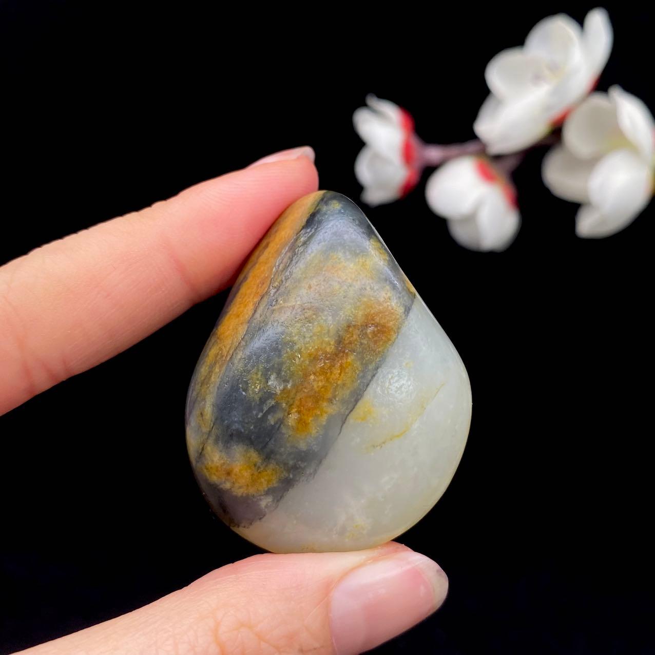 和田玉黄皮青花籽料（39.3g）