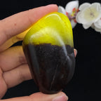 和田玉聚黑皮籽料手把件（81.4g）