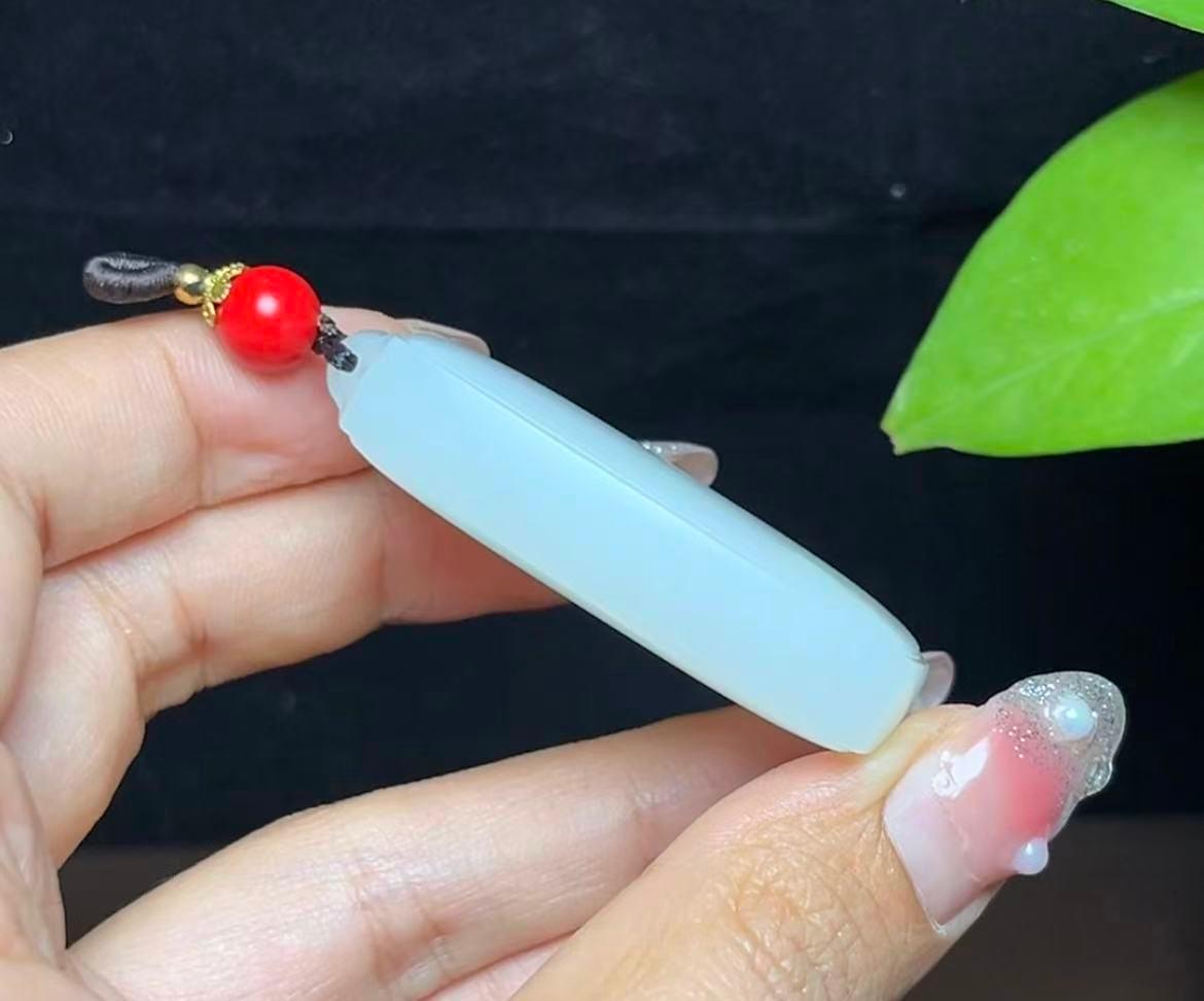 和田羊脂玉平安无事牌（46.3g）