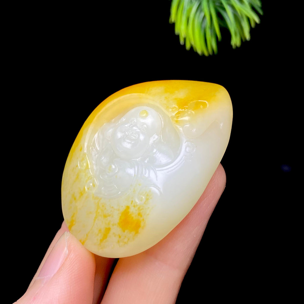 和田玉籽料佛公（42.9g）