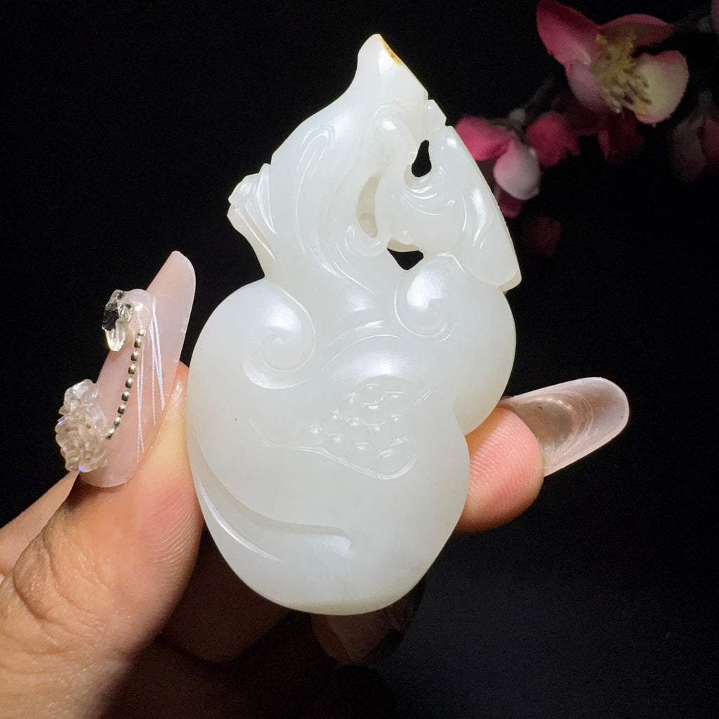 和田玉籽料挂件如意（39.5g）